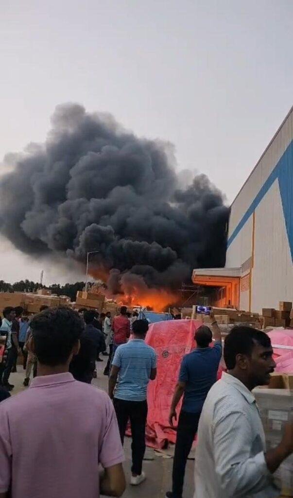శ్రీసిటీ ఈపాక్ పరిశ్రమలో అగ్నిప్రమాదం