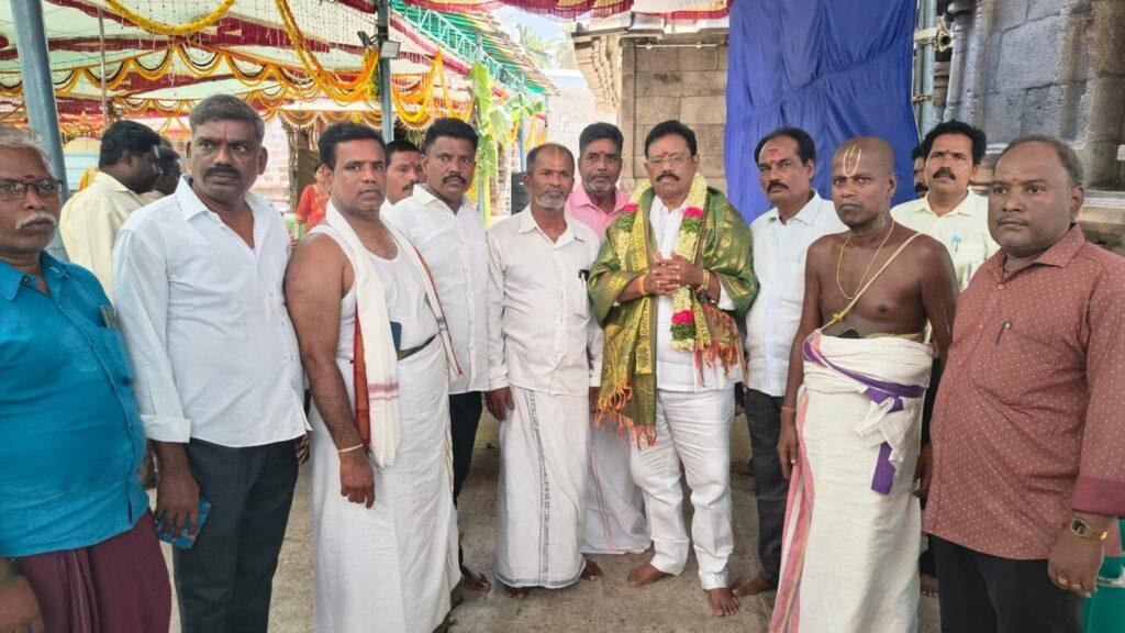 శ్రీ వేదన్నారాయణ స్వామి సేవలో సత్యవేడు ఎమ్మెల్యే కోనేటి ఆదిమూలం