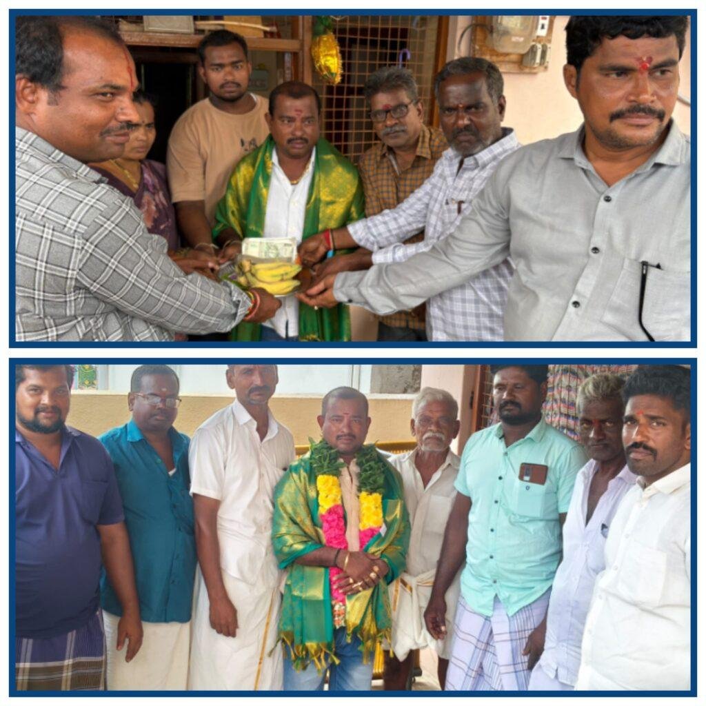 గంగమ్మ జాతరకు రూ.1,05000/- విరాళం అందించిన మార్కెట్ కమిటీ వైస్ చైర్మన్ పామాంజి మురళి @ కోళ్ళచిన్న