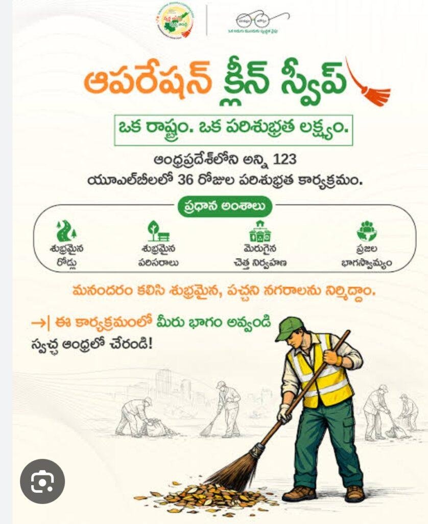 నేటి నుంచి ఏపీ వ్యాప్తంగా ఆపరేషన్ క్లీన్ స్వీప్ కార్యక్రమం