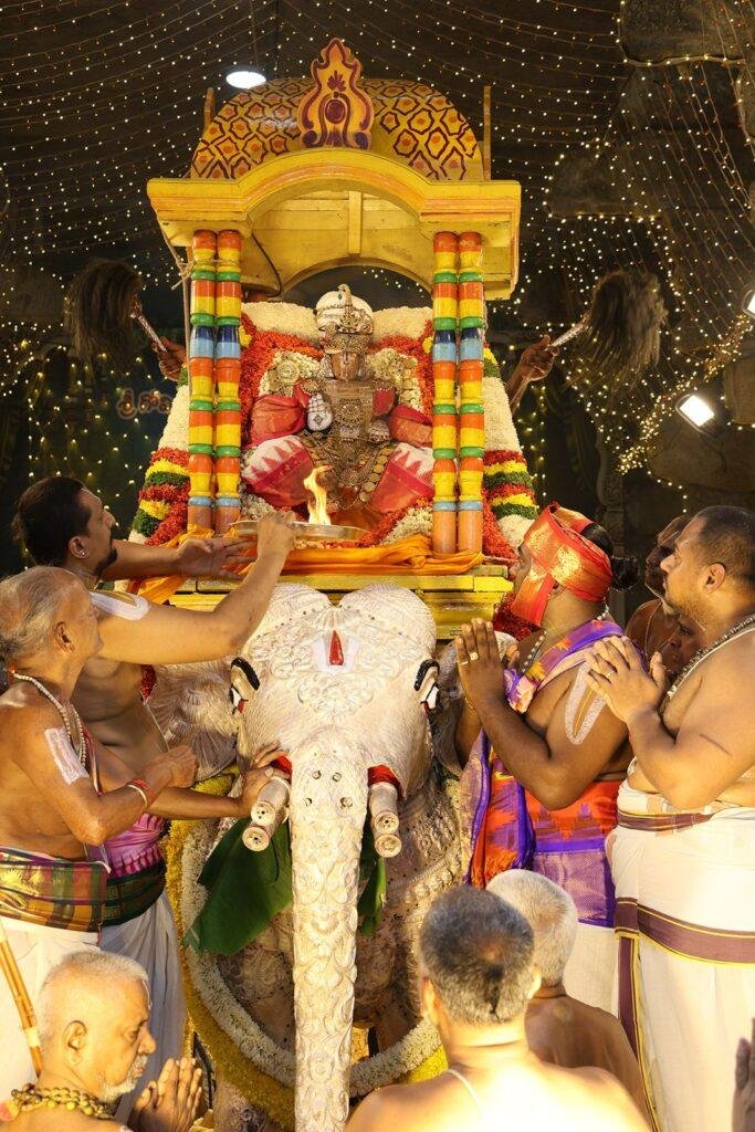 గజవాహనంపై శ్రీ గోవిందరాజస్వామి దివ్య విహారం