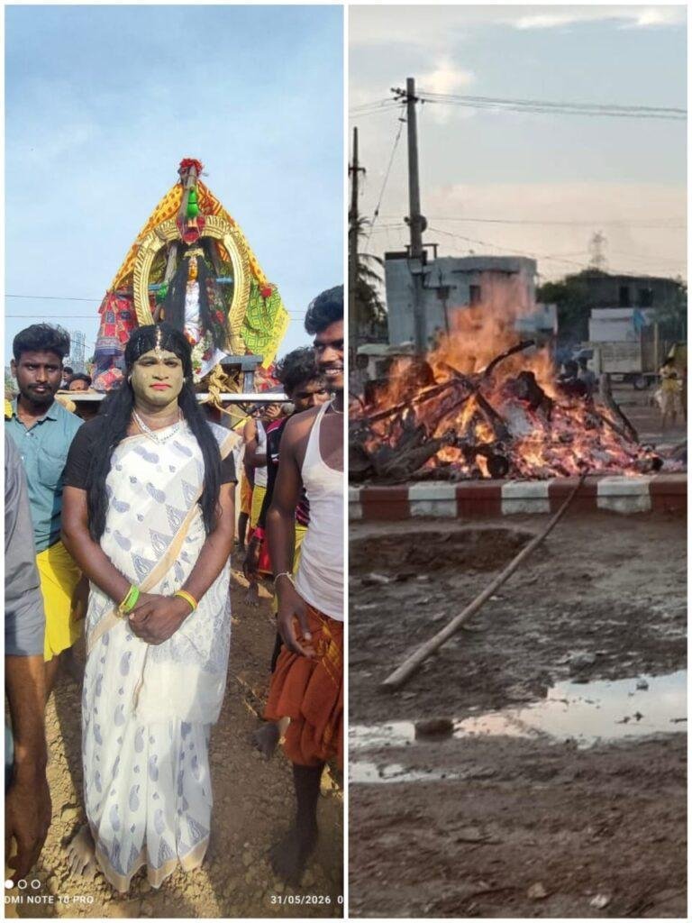 భక్తి పారవశ్యంలో అగ్నిగుండ ప్రవేశం..