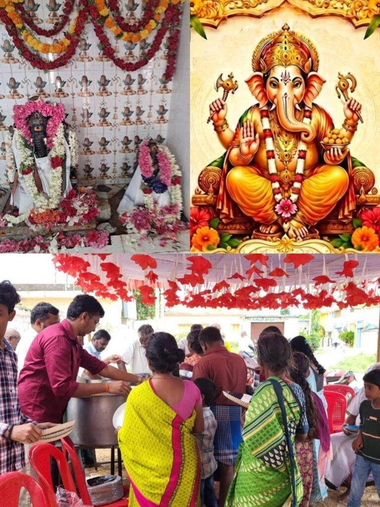 తీర్థంలో కన్నులపండువగా శ్రీ మహాగణపతి  ఆలయ ప్రధమ వార్షికోత్సవ వేడుకలు