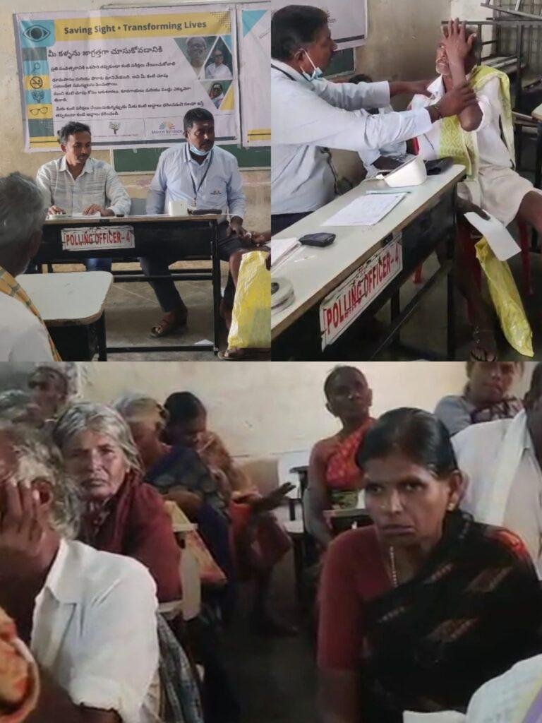 బైరెడ్డిపల్లి లో  ఉచిత కంటి చికిత్స శిభిరంకుచక్కటి స్పందన