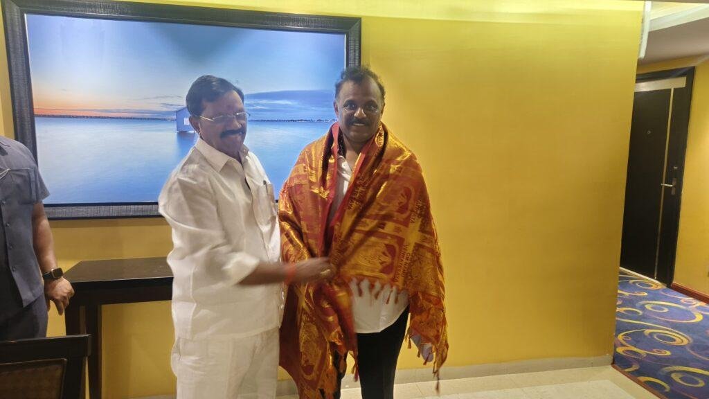 జిల్లా ఇన్‌చార్జి మంత్రిని మర్యాదపూర్వకంగా కలిసిన ఎమ్మెల్యే కోనేటి ఆదిమూలం