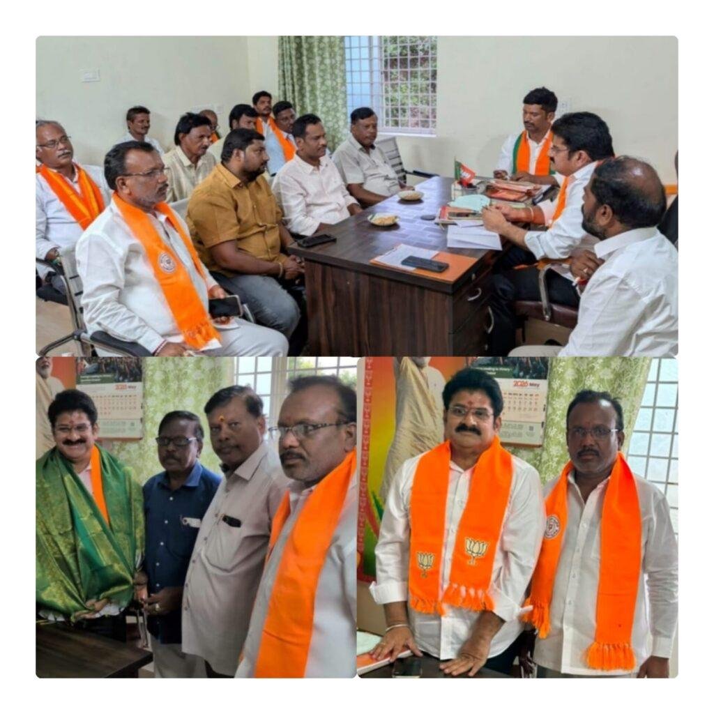 జిల్లా బిజెపి ఇన్చార్జిను ఘనంగా సత్కరించిన నేతలు