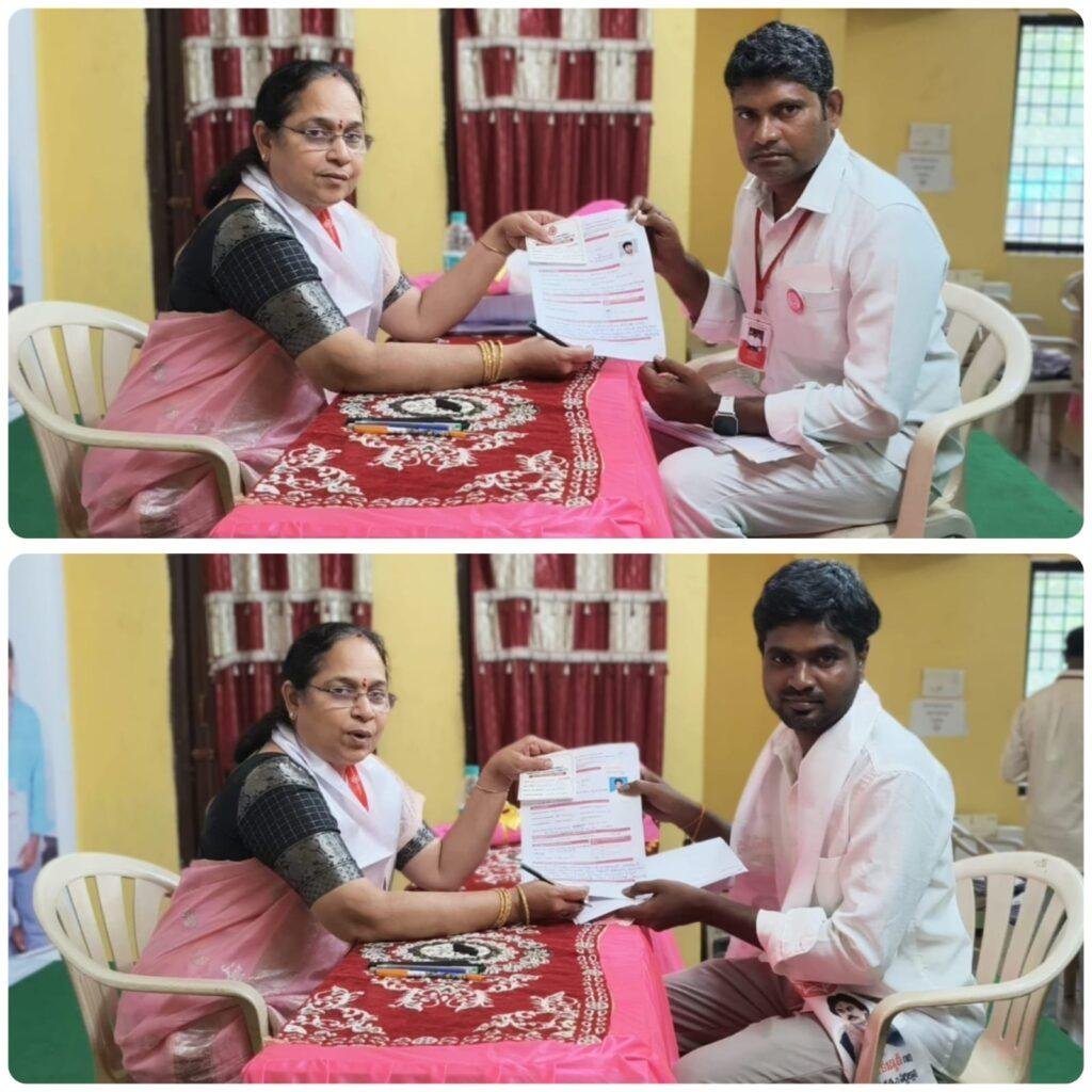 జనసేన పార్టీ నిర్మాణ సారథుల సమాచార సేకరణ కమిటీకి దరఖాస్తు అందజేత