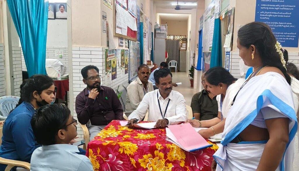 గంగవరం సచివాలయంలో ‘డిస్ట్రిక్ట్ టాస్క్ ఫోర్స్’ తనిఖీ