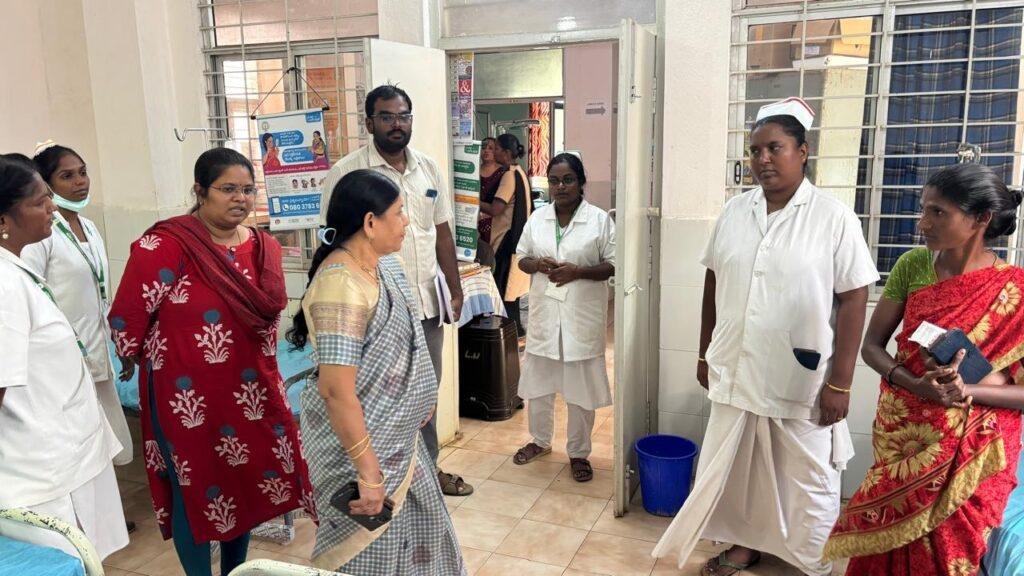 సామాజిక ఆరోగ్య కేంద్రాన్ని తనిఖీ చేసిన జిల్లా అధికారిని డిసి హెచ్ ఎస్ పద్మాంజలి