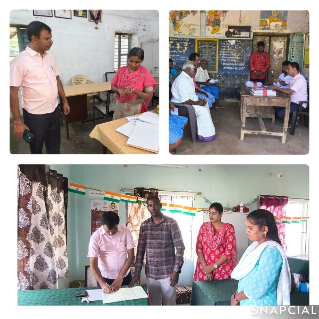 గ్రామాల్లో తహసీల్దార్ రాజేంద్ర విస్తృత పర్యటన: క్షేత్రస్థాయిలో సచివాలయాల తనిఖీ