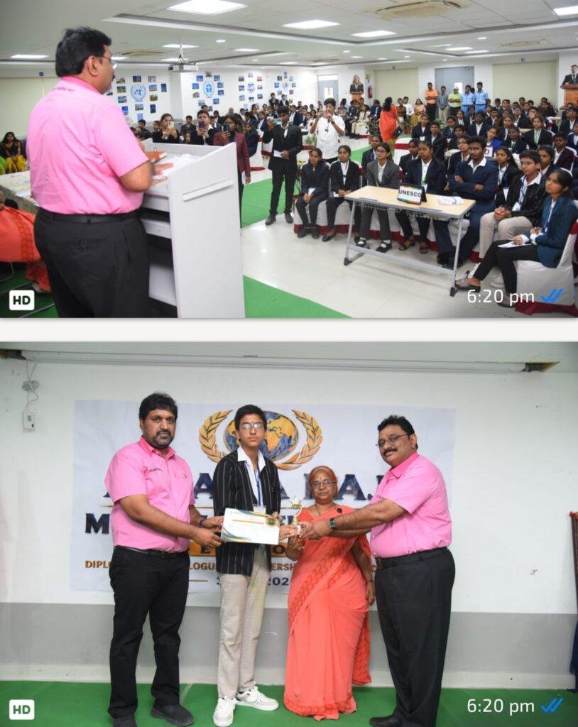 అమరరాజా విద్యాలయంలో ఘనంగా అమర రాజా మోడల్ యునైటెడ్ నేషన్స్