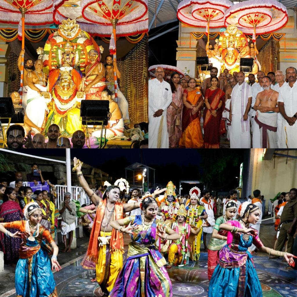 గరుడ వాహనంపై భక్తులకు అభయమిచ్చిన శ్రీ కల్యాణ వేంకటేశ్వరస్వామి