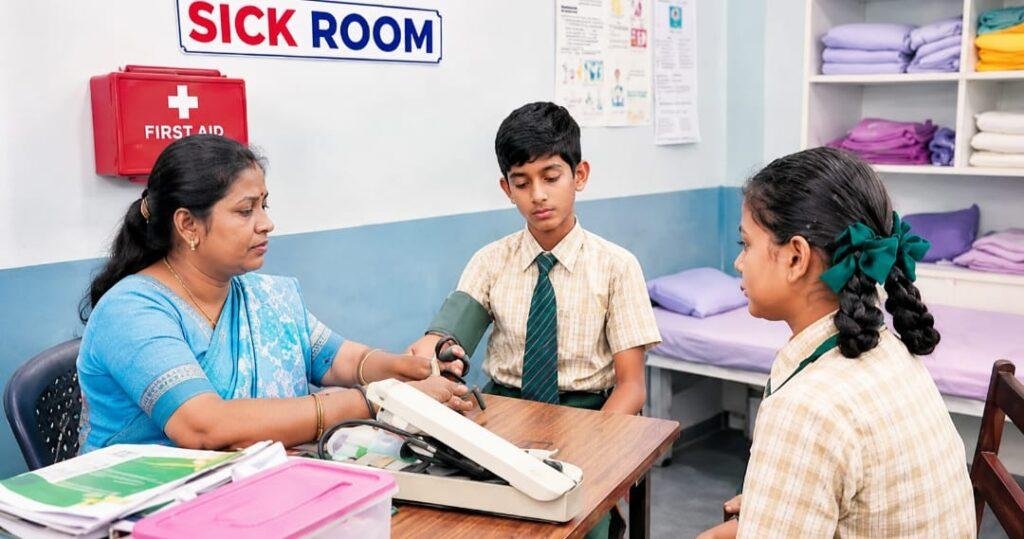 ఏపీ ప్రభుత్వ బడుల్లో ఉచిత ‘సిక్ రూమ్లు’