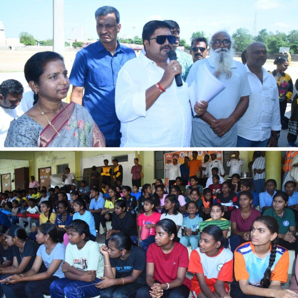 క్రీడల్లో రాణించండి జిల్లాకు మంచి పేరు తేవాలి