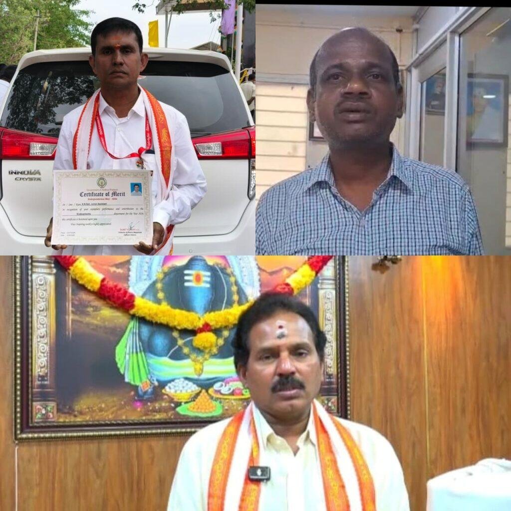 ఉత్తమ సేవలకు హరి స్వామి, గిరిబాబుకు ప్రశంసలు
