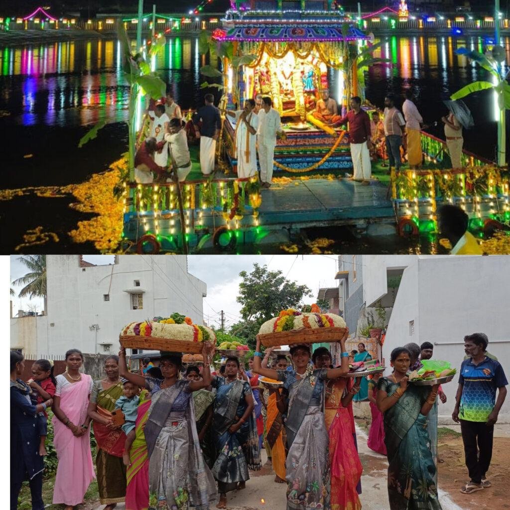 తెప్పలపై విహరించిన సుబ్రహ్మణ్య స్వామి