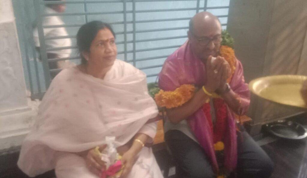 శక్తి స్వరూపిణి బోయకొండ గంగమ్మ సేవలో మంచు కృష్ణమ నాయుడు