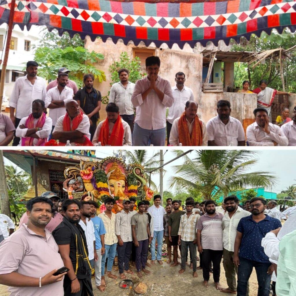 వేపనపల్లి గణేష్ నిమజ్జనంలో జిల్లా జనసేన నాయకులు