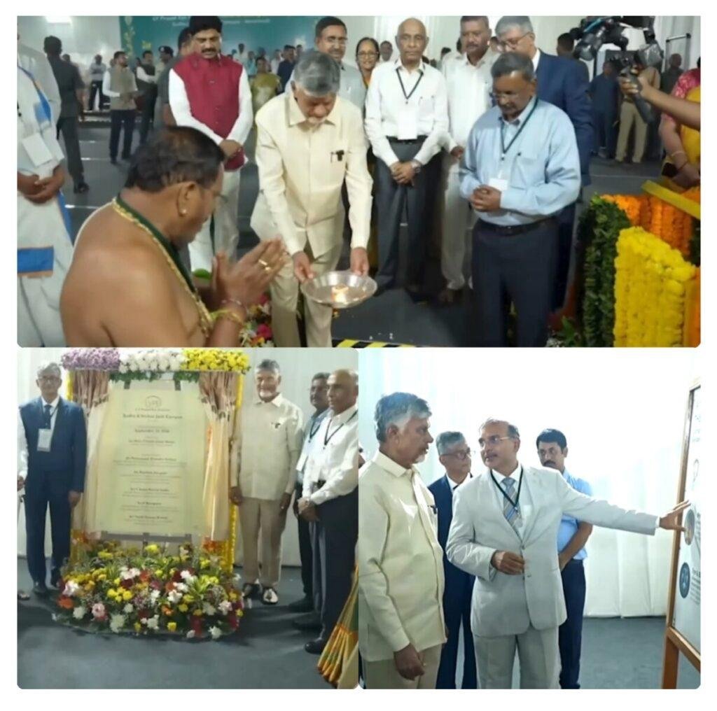 ఎల్వీ ప్రసాద్ ఐ ఇన్ స్టిట్యూట్ కు భూమి పూజ చేసిన సీఎం చంద్రబాబు