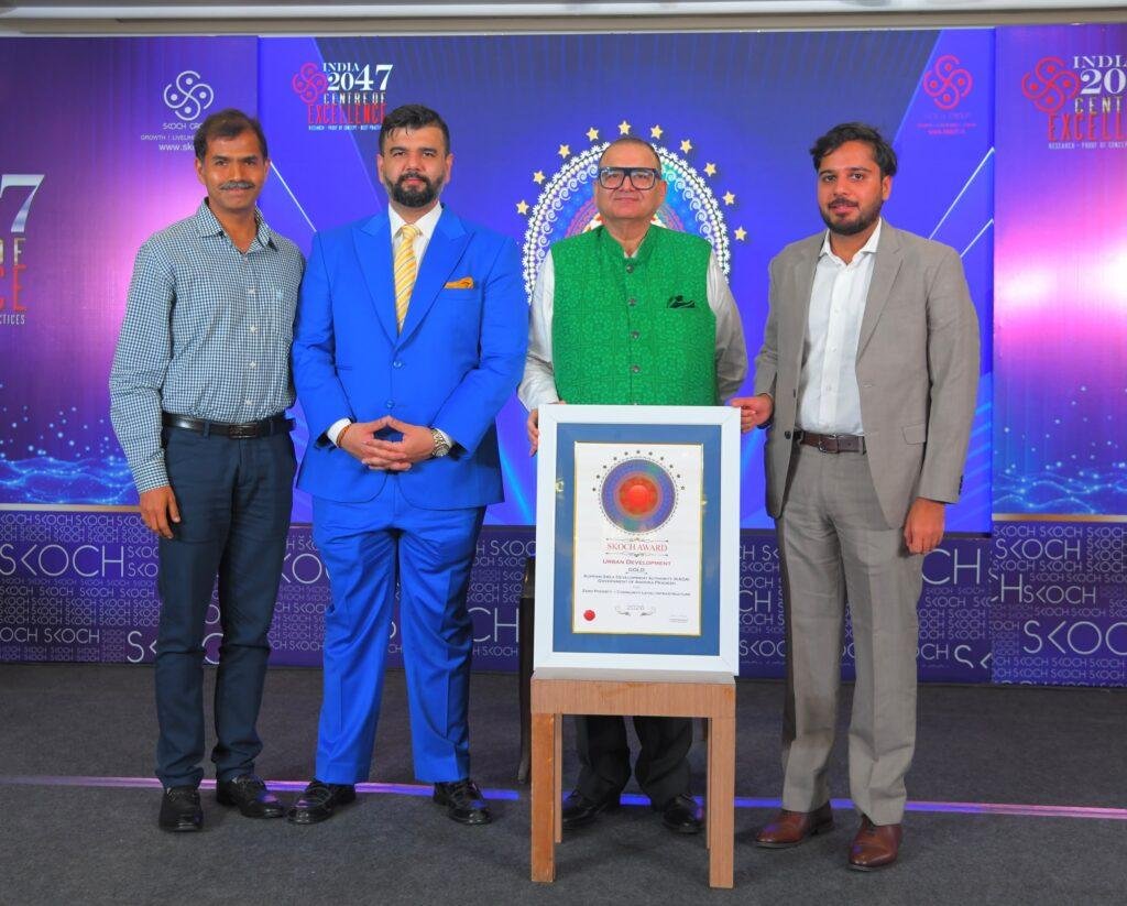 జీరో పావర్టీ పి4, నెట్ జీరో కుప్పం కార్యక్రమాలకు ప్రతిష్టాత్మక స్కోచ్ అవార్డు