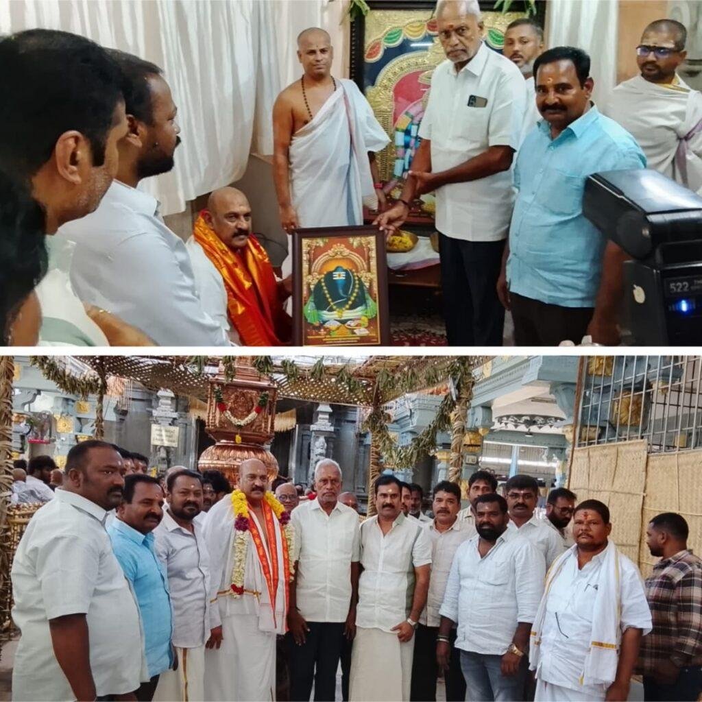 కాణిపాకం వరసిద్ధుని  సేవలో బెంగళూరు ప్రసాద్ బాబు (కబడిబాబు)