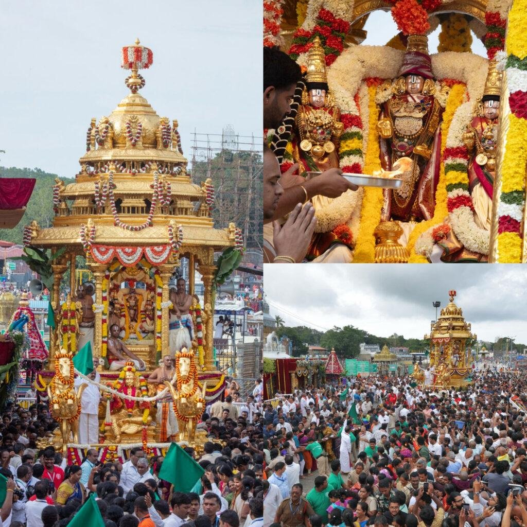 గజ వాహనంపై శ్రీ మలయప్ప స్వామివారి దివ్య విహారం