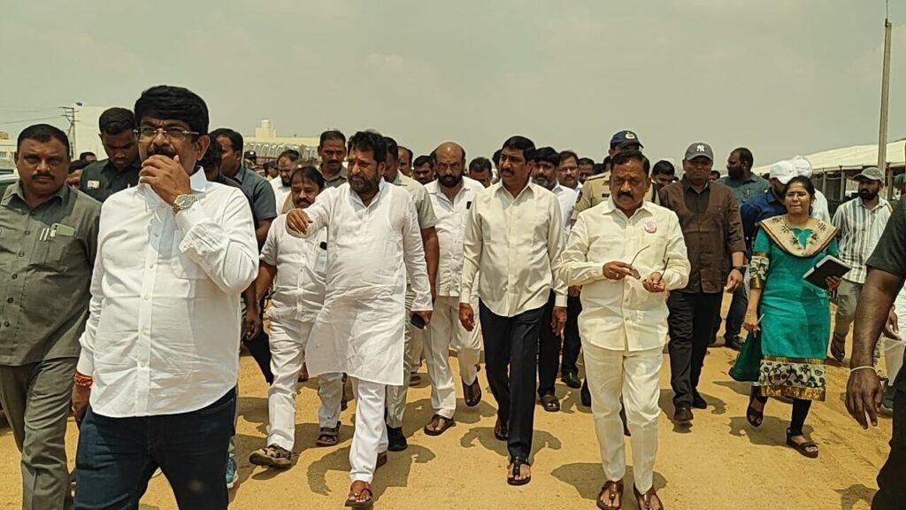 రాయలసీమ హార్టికల్చర్ హబ్’.. సభా ఏర్పాట్లను పరిశీలించిన మంత్రులు, ఎమ్మెల్యే అమరనాథ్ రెడ్డి
