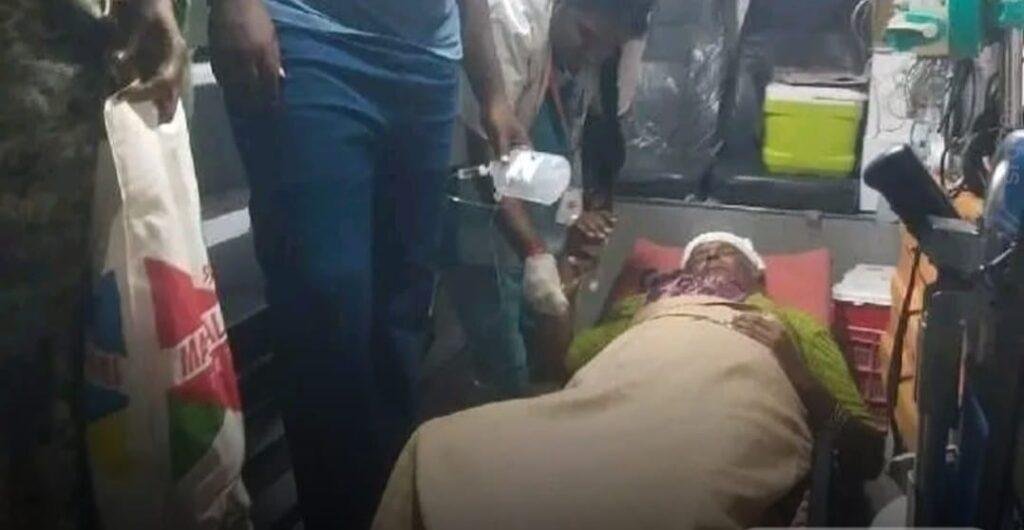 ఎం.కొత్తూరు లో పిడుగుపాటుకు మహిళ అస్వస్థత