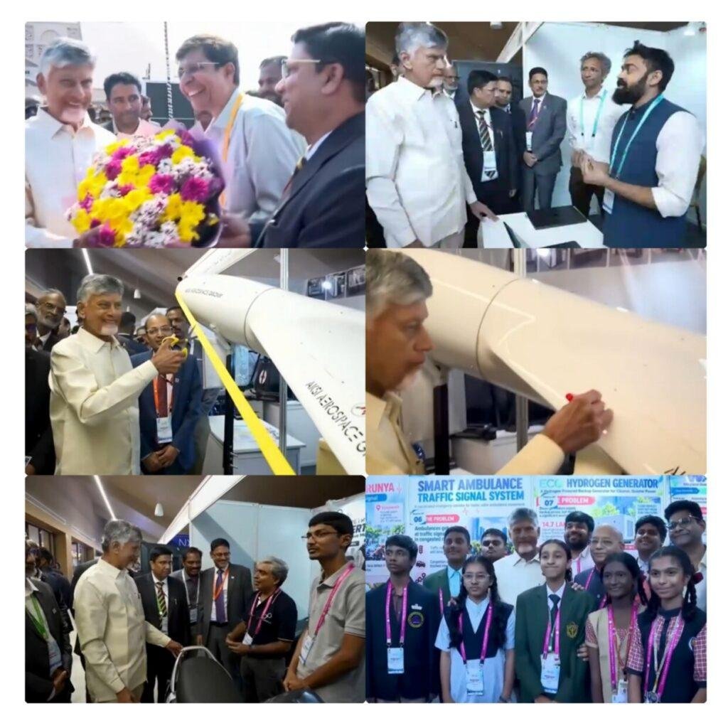 పాన్ ఐఐటీ సమ్మిట్లో సీఎం చంద్రబాబు ఆవిష్కరణల పరిశీలన