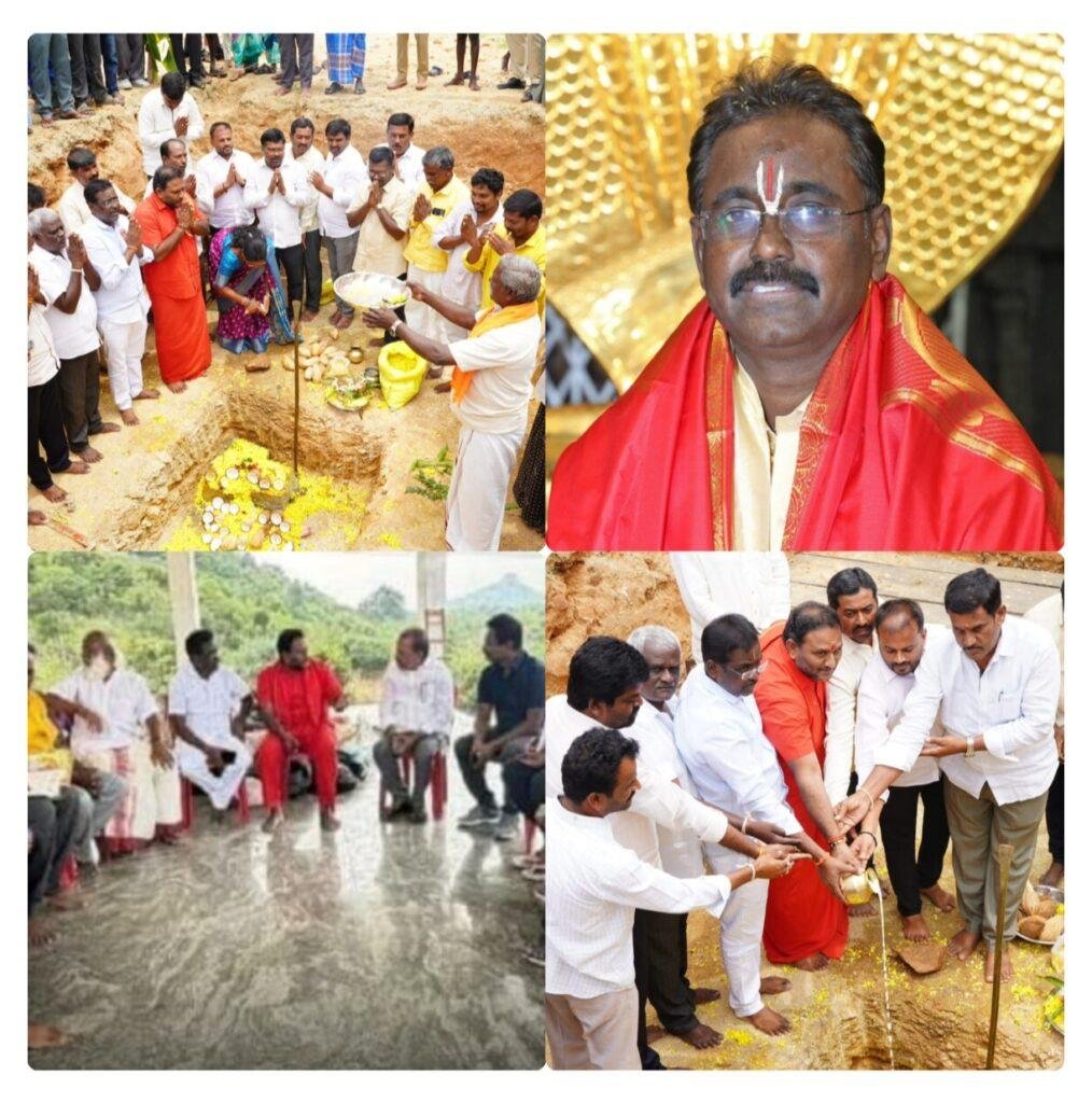 ఆధ్యాత్మిక క్షేత్రంగా విలసిల్లేందుకు దేవాలయాల నిర్మాణం
